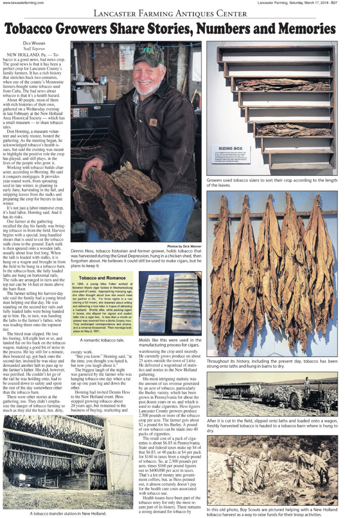 Tobacco farmers   share stories